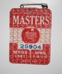 1981 Masters Tournament Badge