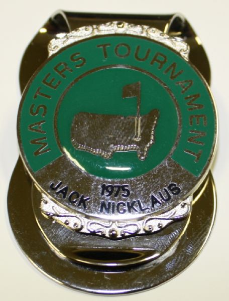 1975  Prototype Masters Money Clip with Jack Nicklaus Inscription