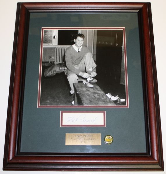 Henry Picard Deluxe Framed Photo and Signature
