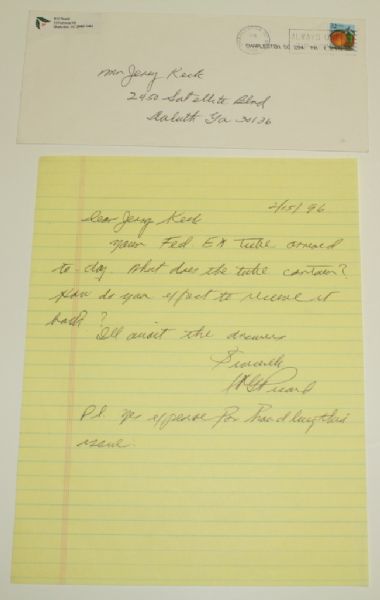 Henry Picard Handwritten Letter w/ Hand Addressed Envelope