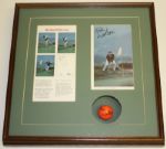 1982 US Open Shadow Box Signed Golf Ball and Photo of Tom Watson