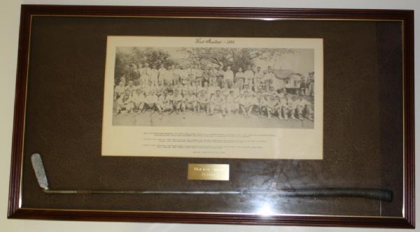 Framed 1934 Masters Photo w/ Store Model Horton Smith Putter