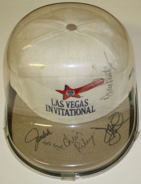 Autographed Cap: John Cook, Lyda Cook, Chris Riley and Others