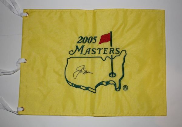 2005 Masters Flag Signed by Jack Nicklaus