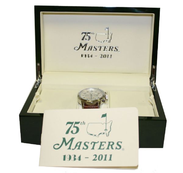 75th Commemorative Masters Watch In Box. 1934-2011 Limited Edition Masters Tounament Time Piece