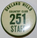 Oakland Hills Country Club Staff Pin - 1937 US Open?