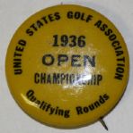 1936 USGA Open Qualifying Rounds Contestants Pin