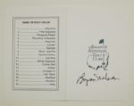 Byron Nelson Autographed Masters Scorecard JSA COA