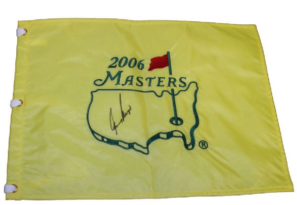 Gary Player signed Masters flag JSA COA