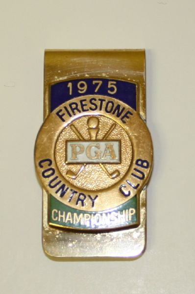 1975 PGA Championship Money Clip - Jack Nicklaus Wins