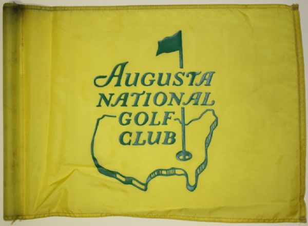 Course Flown Augusta National Flag with Heavy Use