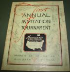 1934 Masters Program signed by 13 Pros Including Hogan, Nelson, Willie Macfarlane + JSA COA