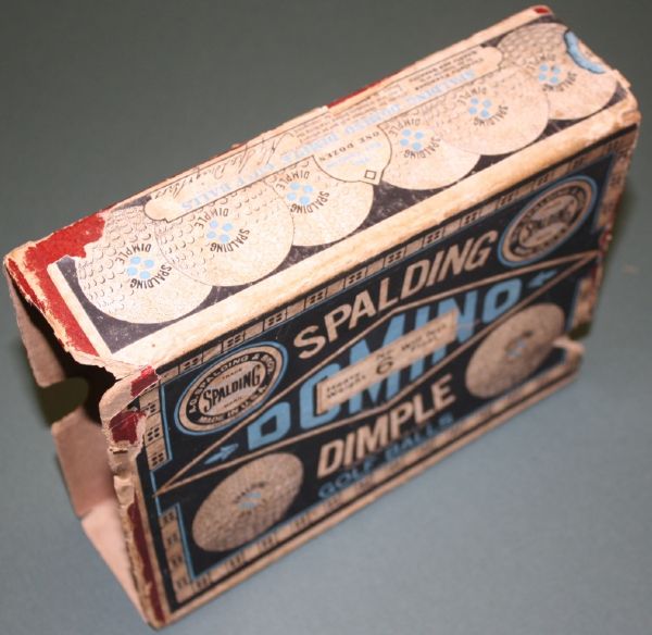 Spalding Domino Blue Dot Dimple 5 Balls in Wrapper and Original Box