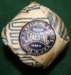 One Spalding Domino Blue Dot  Dimple In Original Wrapper-Unimprovable Condition!