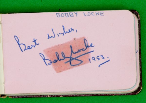 Autograph Album - Compiled in 1953 Bobby Locke