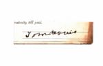 Old Tom Morris Cut Autograph-RARE - James Spence Authentication