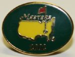 2002 Masters Employee Pin - Tiger Woods Wins 3rd Major