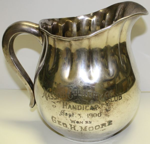 Nassau Country Club Champions Handicap Trophy Pitcher - September 3, 1900