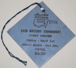 1938 Masters Ticket - First Round  Friday #1301