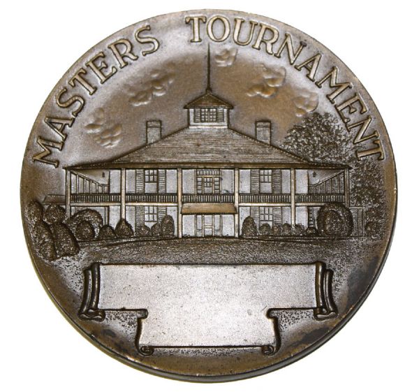 1950 Augusta National Masters Golf Tournament Gift-Medallion w/18 Pin Flags