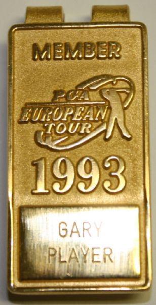Gary Player 1993 European Tour Money Clip - NOT A BOOTLEG - Actual Clip from Gary!