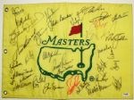 Undated Masters Flag Signed by 34 Masters Champs One of Finest Flags Known - JSA and PSA