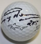 Hall of Fame Greg Norman Signed Shark Golf Ball w/Notation 2K5 - British Champ
