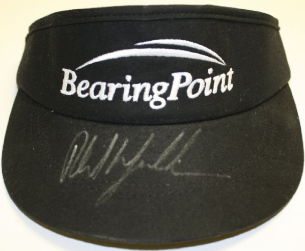 Phil Mickelson Signed Bearing Point Callaway Golf Visor