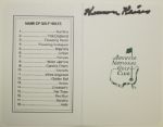 Herman Keiser Signed Masters Scorecard VERY RARE CARD JSA