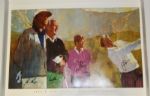 Nicklaus, Palmer, Player, and Watson Signed Bernie Fuchs Skins Game Print