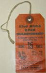 1962 US Open Ticket - First Pro and Major Win For Jack Nicklaus - Oakmont