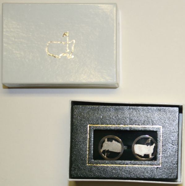 Set of Masters Cufflinks - Silver Logo - Sterling 925