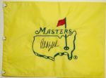Phil Mickelson Signed Undated Masters Embroidered Pin Flag