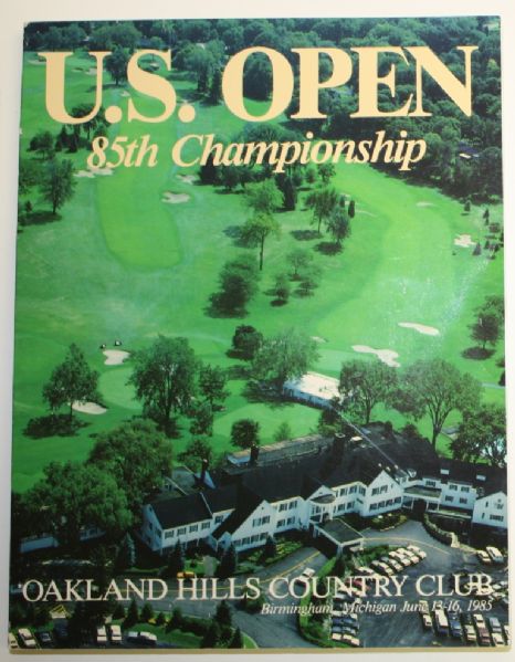 1985 US Open Program - Oakland Hills - Andy North Champ