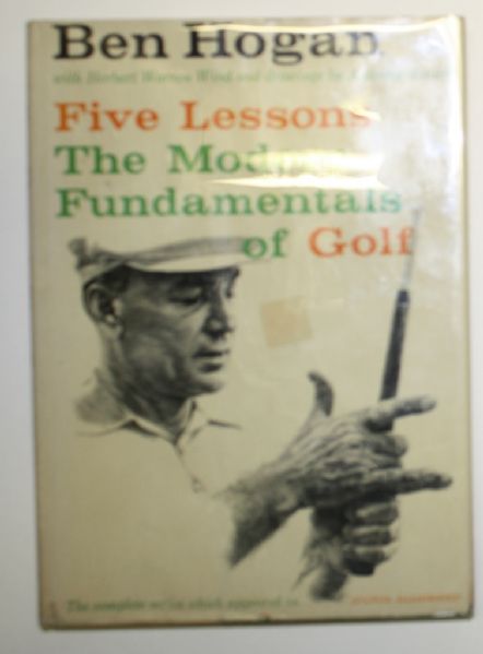 Ben Hogan Signed 1st Edition 1957 '5 Lessons' Book