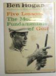 Ben Hogan Signed 1st Edition 1957 5 Lessons Book