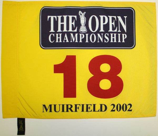 2002 The Open Championship Flag - Muirfield - Ernie Els Winner