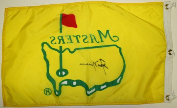 Jack Nicklaus Signed Mid 90's Undated Masters Flag