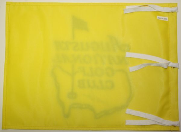 Arnold Palmer Signed Augusta National Golf Club (Members Only)Embroidered Flag