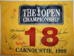 Multi-Signed British Open Champions Flag - 16 Champs Autographs