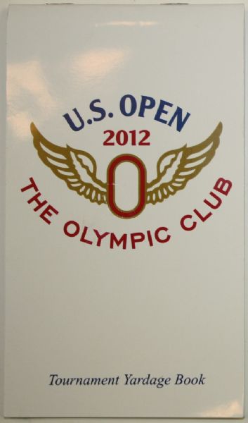 2012 US Open Yardage Book and 2012 Unused Scorecard