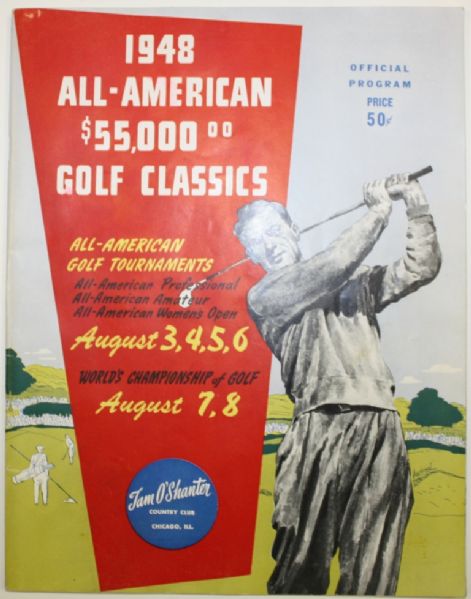 1948 Program to All-American Tournaments-Tam OShanter Chicago, Illinois