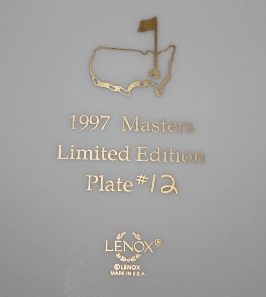 1997 Masters Limited Edition Lenox Commemorative Plate #12