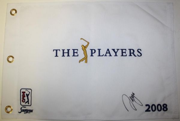 Tournament Players Championship 2008 Flag Signed by Winner Sergio Garcia