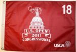 Rory McIlroy Signed 2011 US Open Red Flag - Congressional
