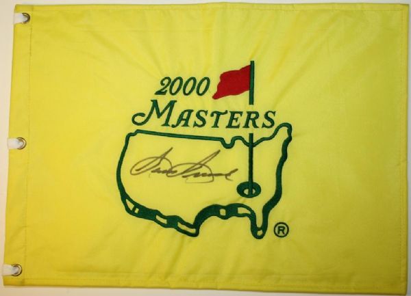 Lot of Five Sam Snead Signed 2000 Masters Flags