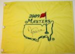 Angel Cabrera Signed 2009 Masters Flag