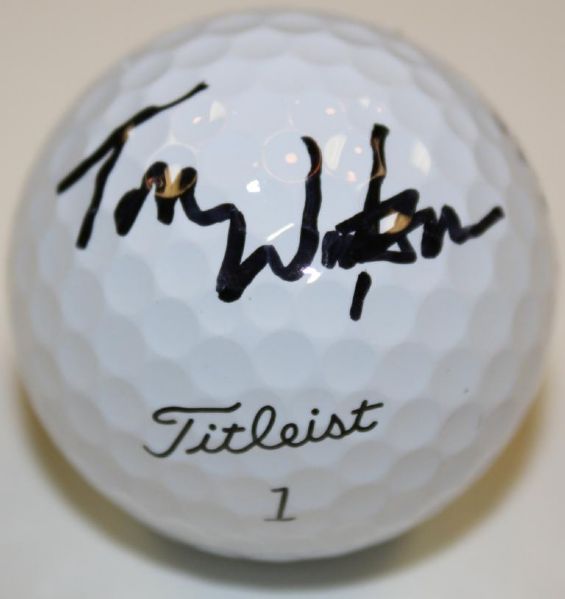 Tom Watson Signed Titleist Practice Golf Ball