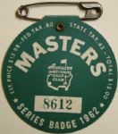 1962 Masters Badge-Arnold Palmers Third Masters Win