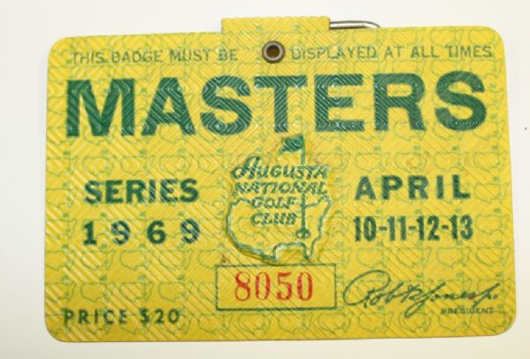 1969 Masters Badge